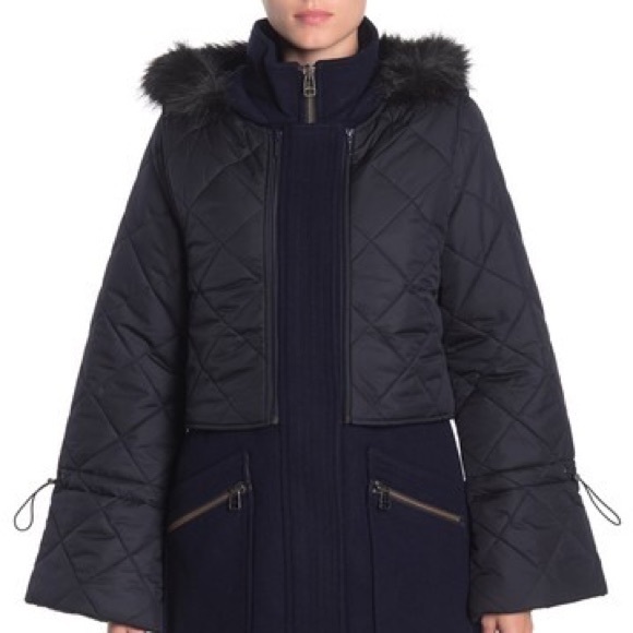 *Last Chance* Joie Hetal Layered Faux Fur Coat - Picture 5 of 6